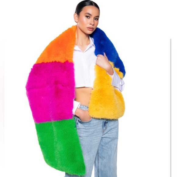 Colorful Scarf (Color Block) - Picture 1 of 3